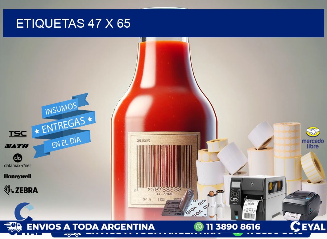 ETIQUETAS 47 x 65