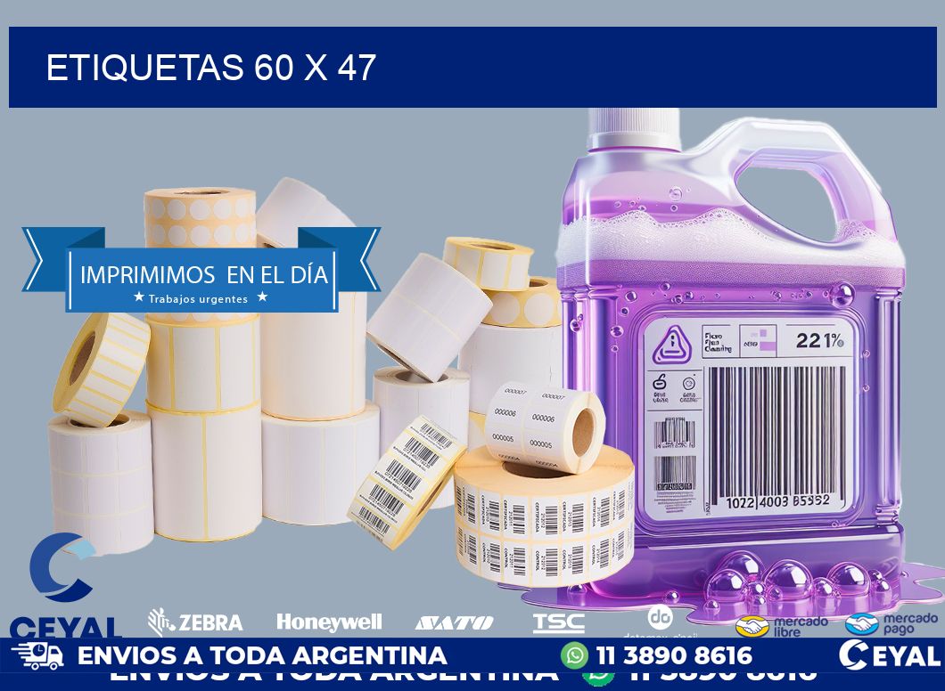 ETIQUETAS 60 x 47