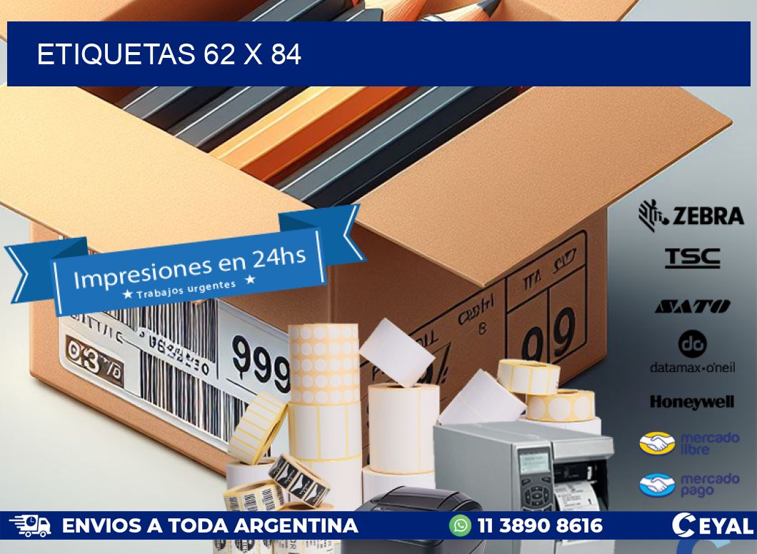 ETIQUETAS 62 x 84