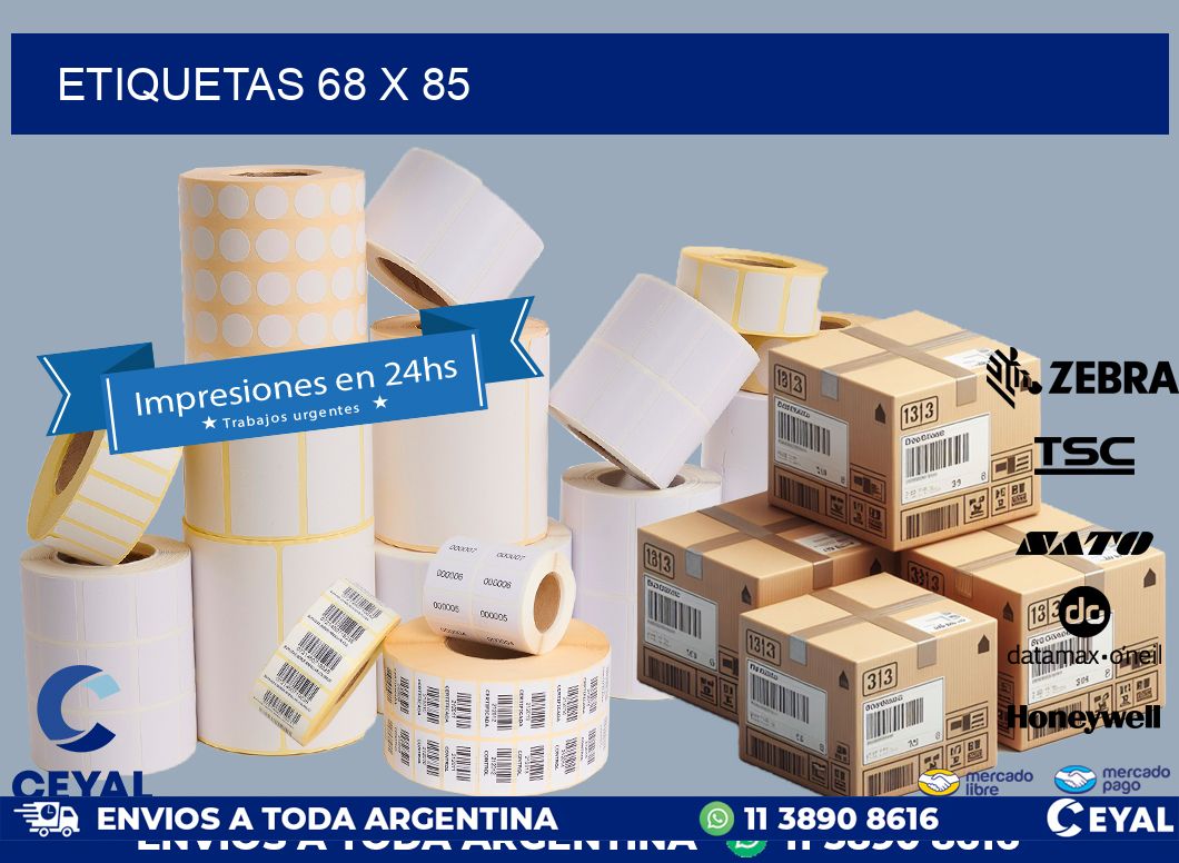 ETIQUETAS 68 x 85