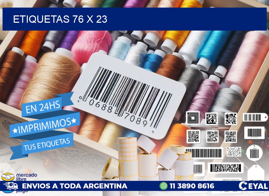 ETIQUETAS 76 x 23