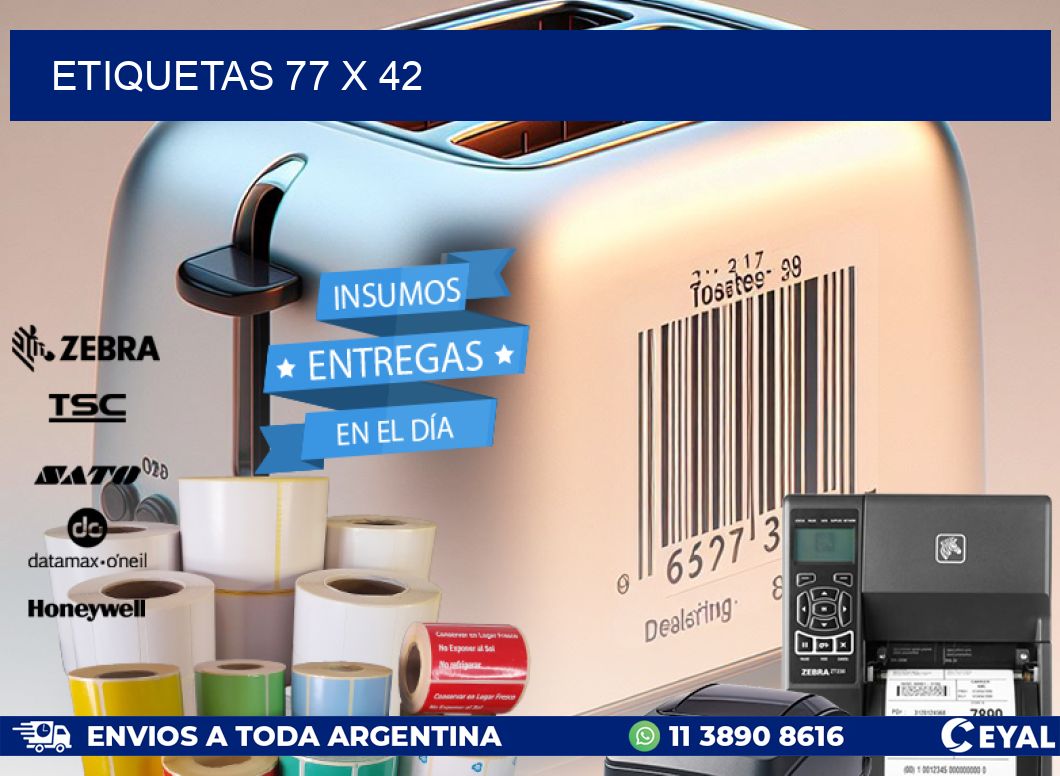 ETIQUETAS 77 x 42