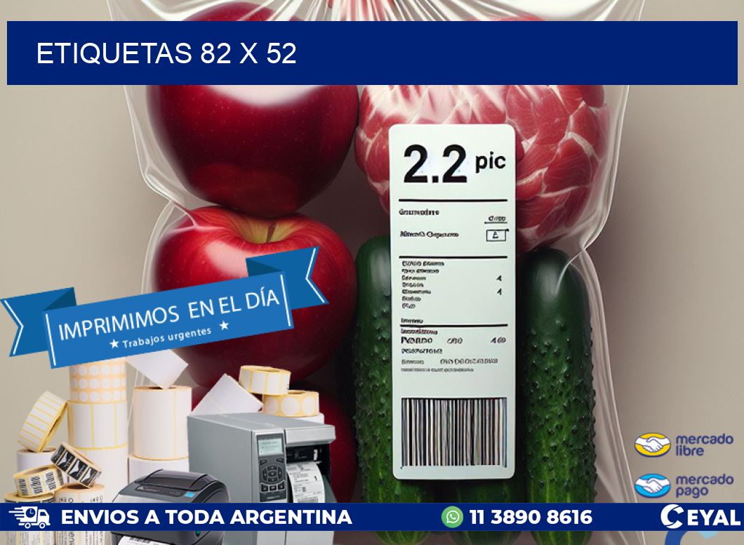 ETIQUETAS 82 x 52