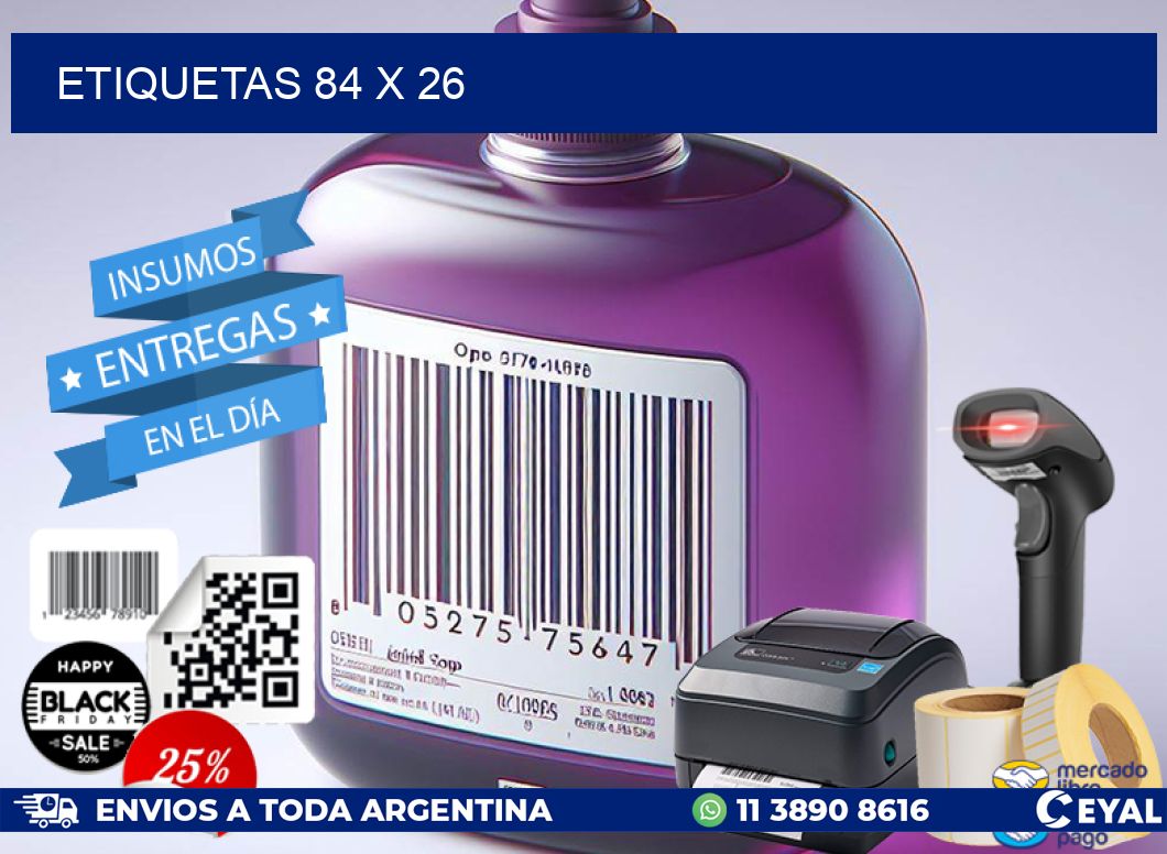 ETIQUETAS 84 x 26