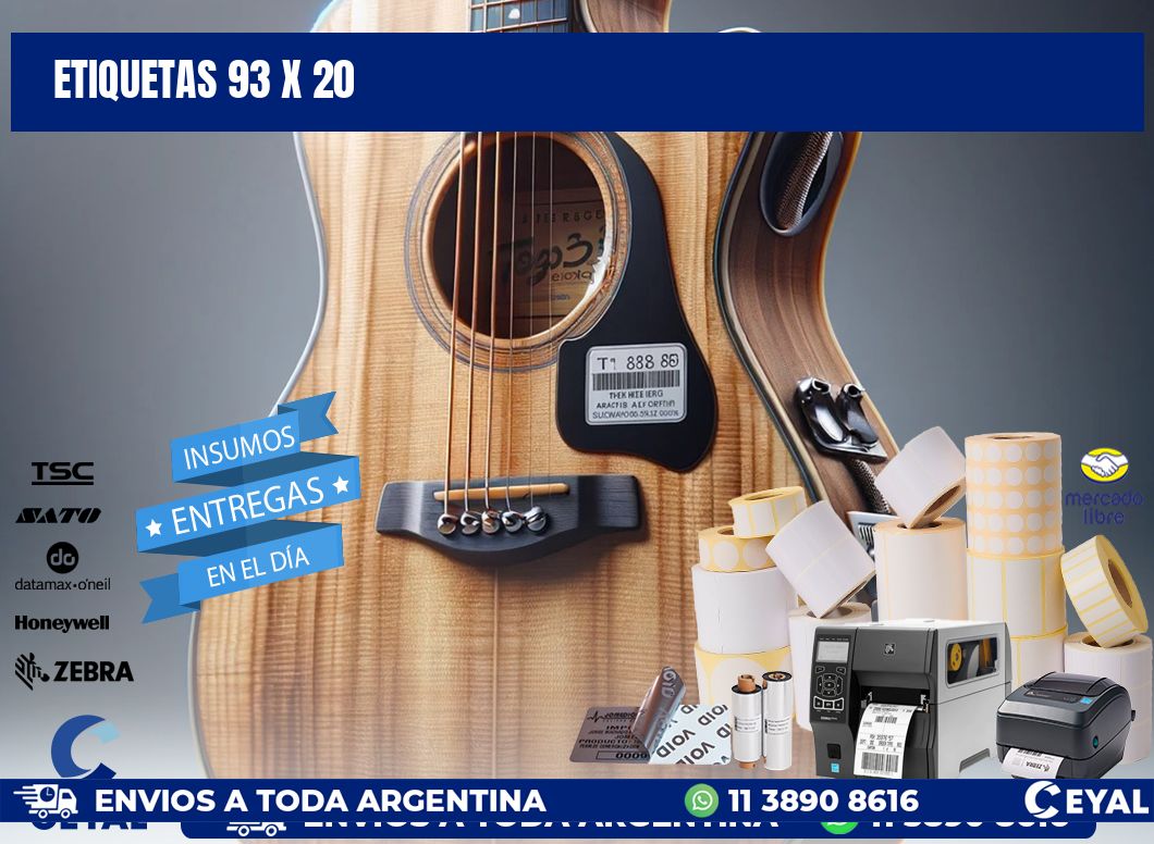 ETIQUETAS 93 x 20