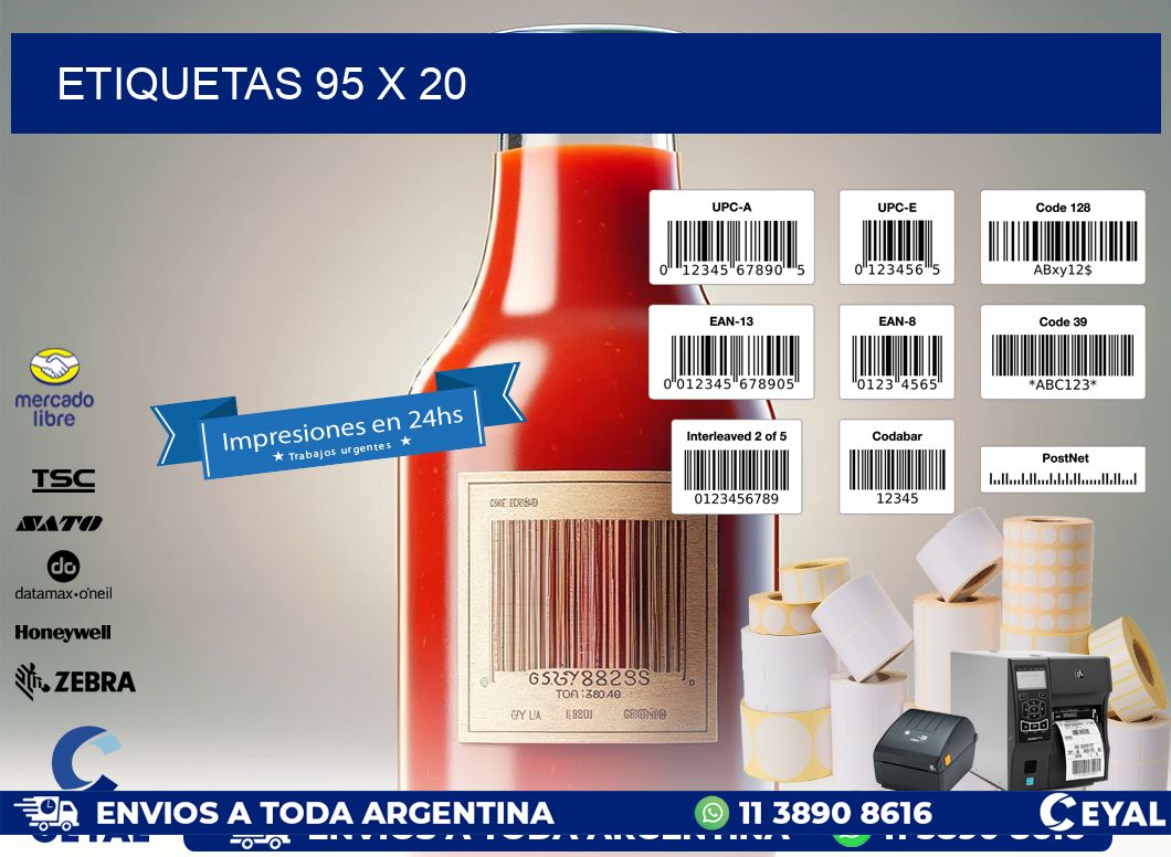 ETIQUETAS 95 x 20