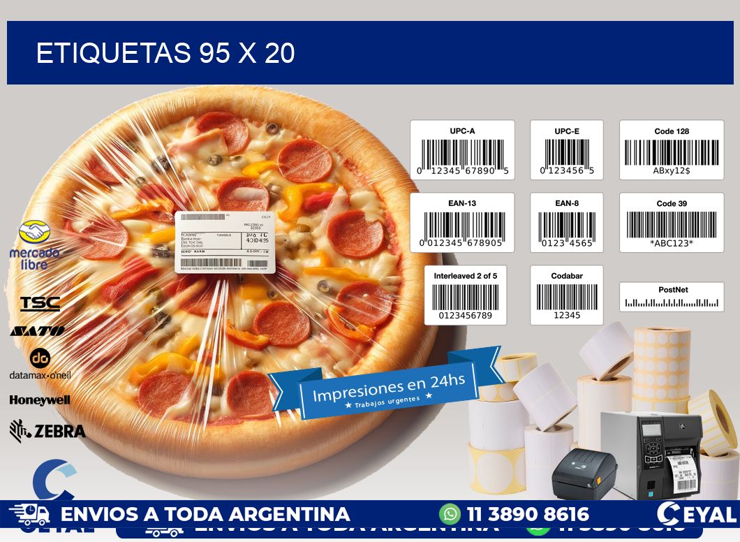 ETIQUETAS 95 x 20