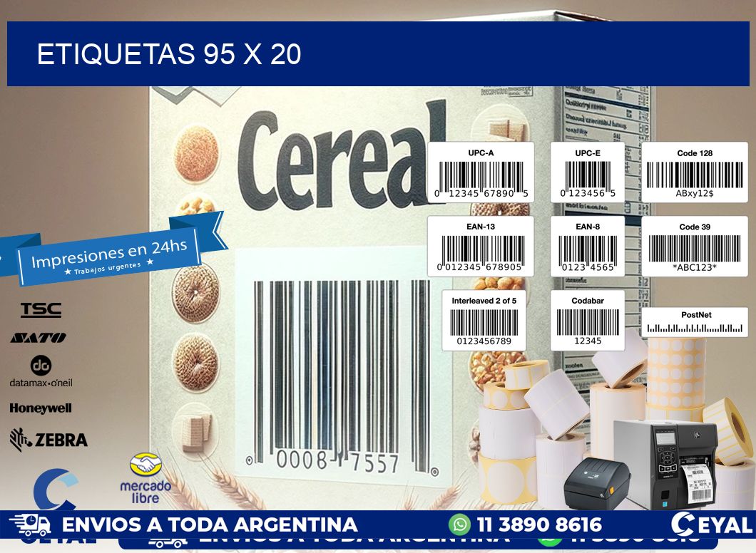 ETIQUETAS 95 x 20