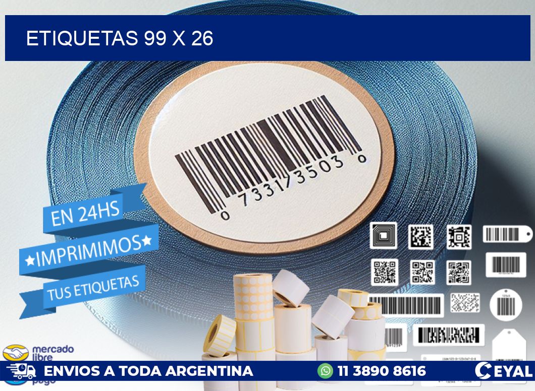 ETIQUETAS 99 x 26