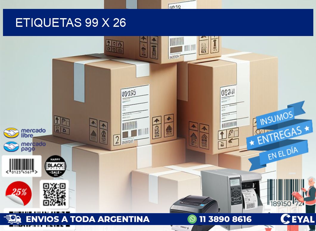 ETIQUETAS 99 x 26