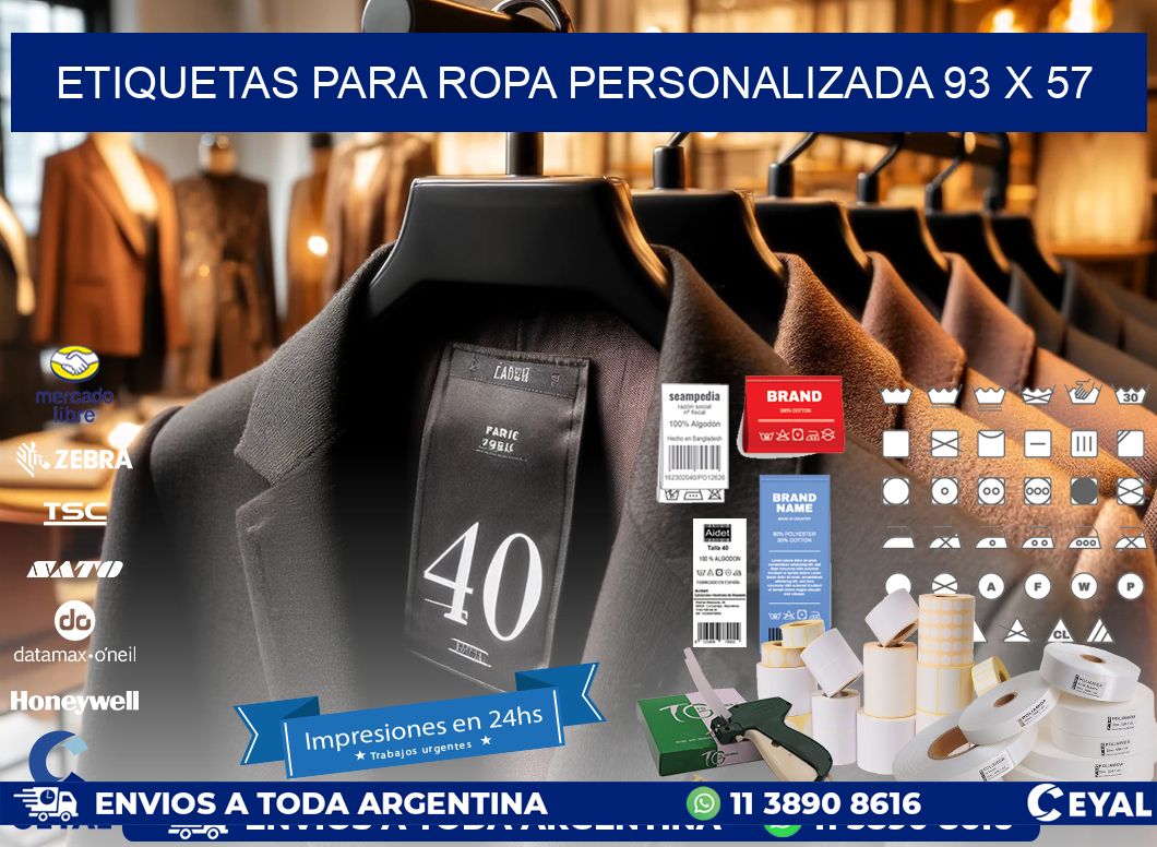 ETIQUETAS PARA ROPA PERSONALIZADA 93 x 57