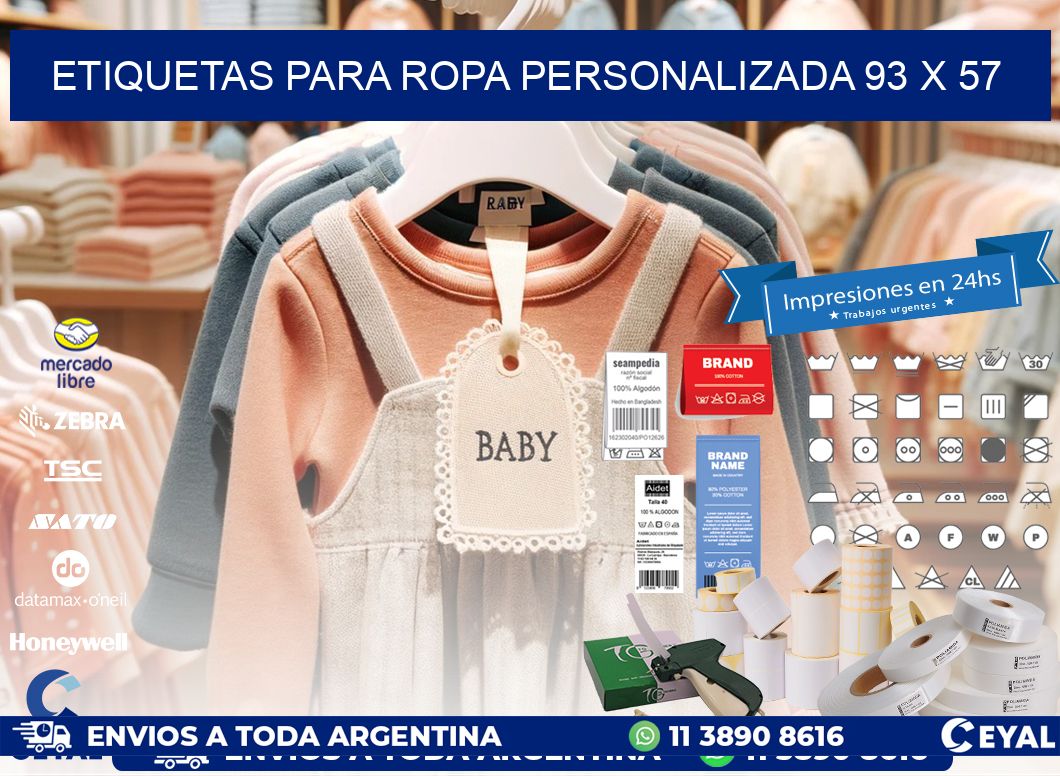 ETIQUETAS PARA ROPA PERSONALIZADA 93 x 57