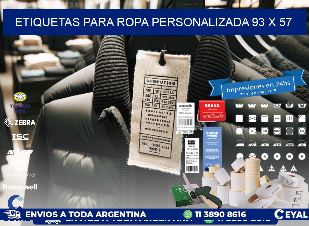 ETIQUETAS PARA ROPA PERSONALIZADA 93 x 57