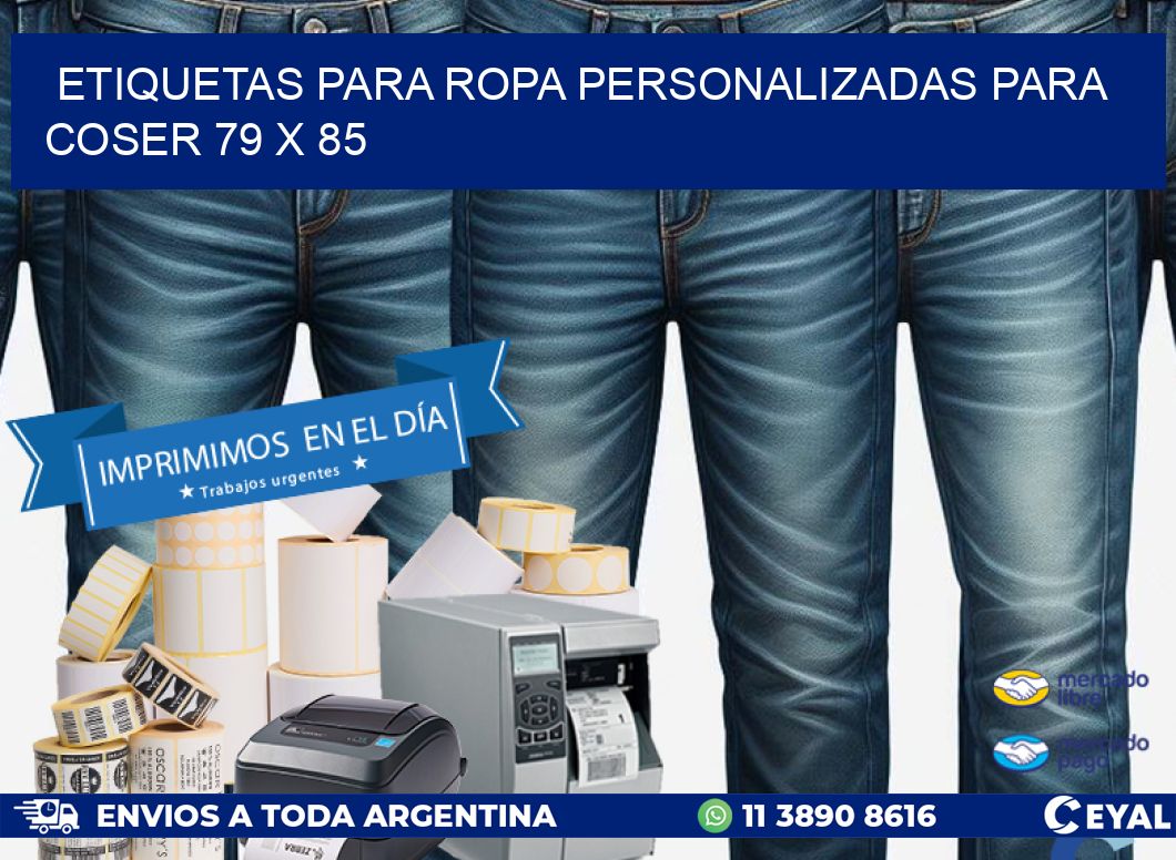 ETIQUETAS PARA ROPA PERSONALIZADAS PARA COSER 79 x 85