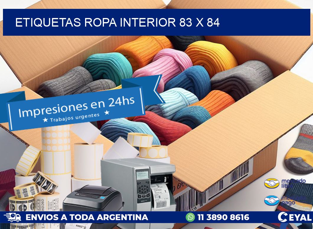ETIQUETAS ROPA INTERIOR 83 x 84