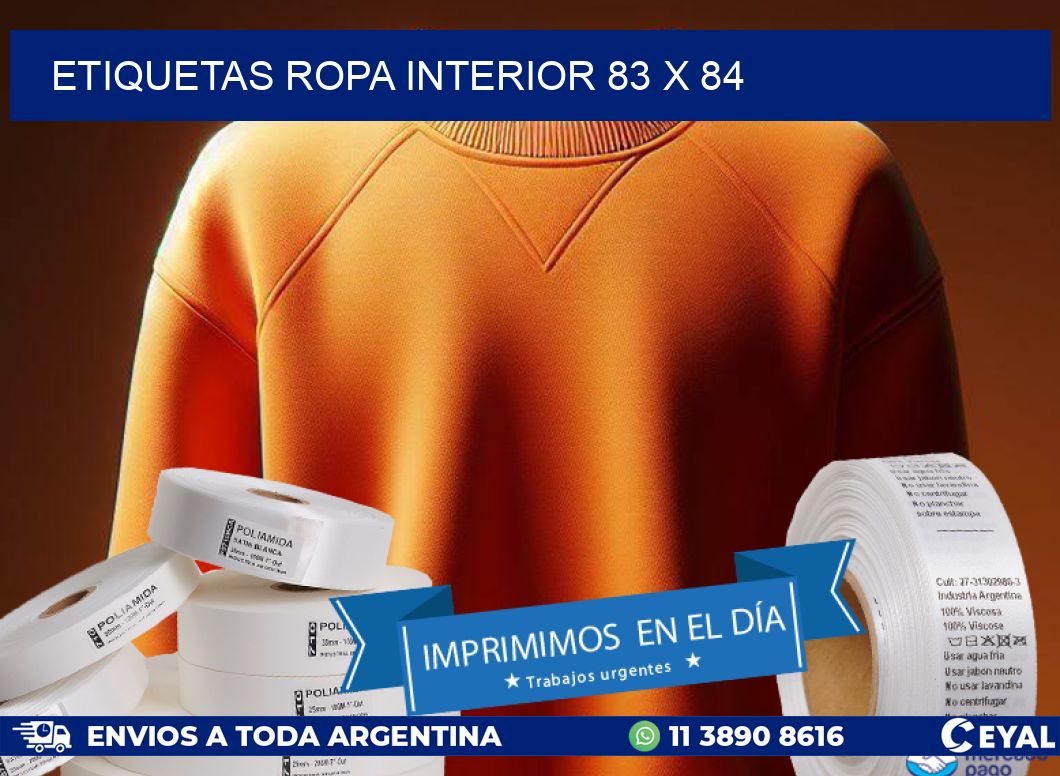 ETIQUETAS ROPA INTERIOR 83 x 84