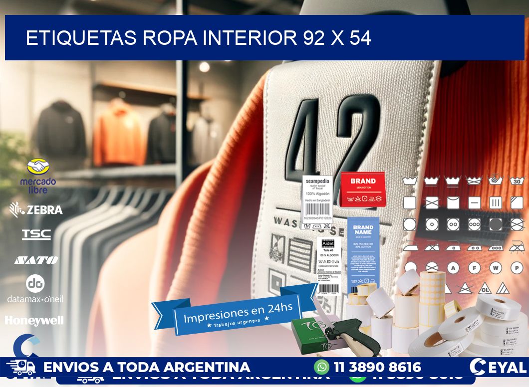 ETIQUETAS ROPA INTERIOR 92 x 54