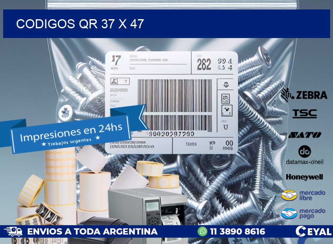 CODIGOS QR 37 x 47