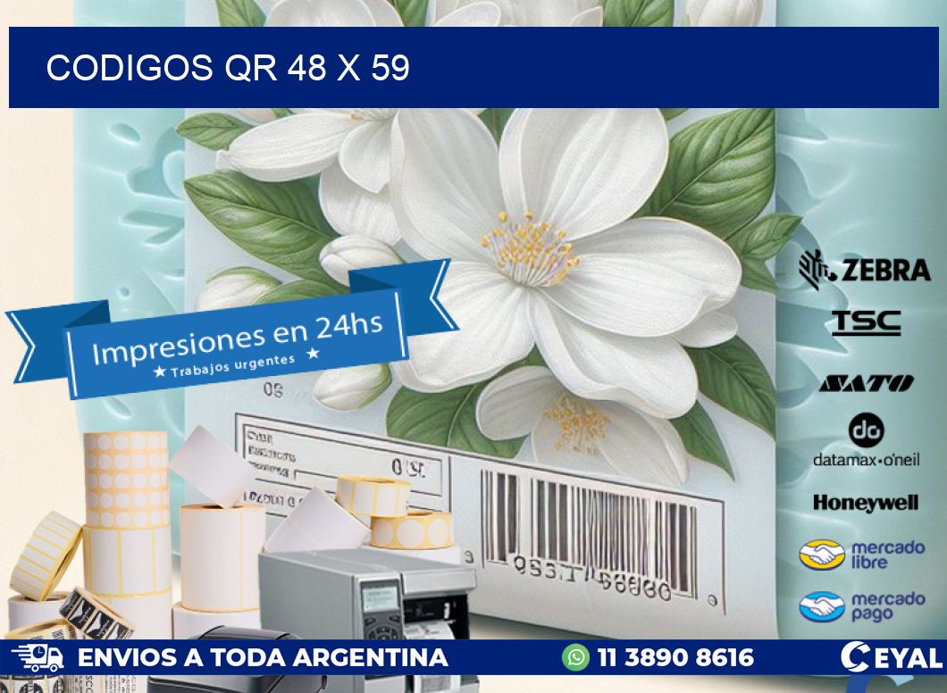 CODIGOS QR 48 x 59