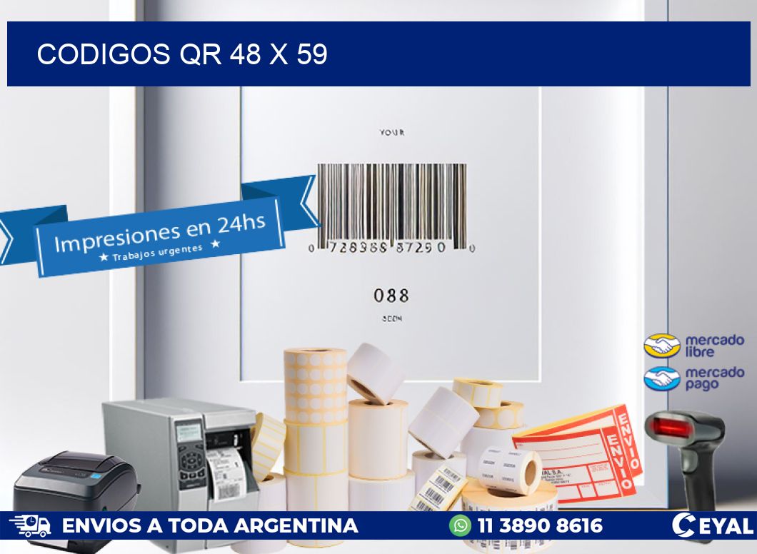 CODIGOS QR 48 x 59
