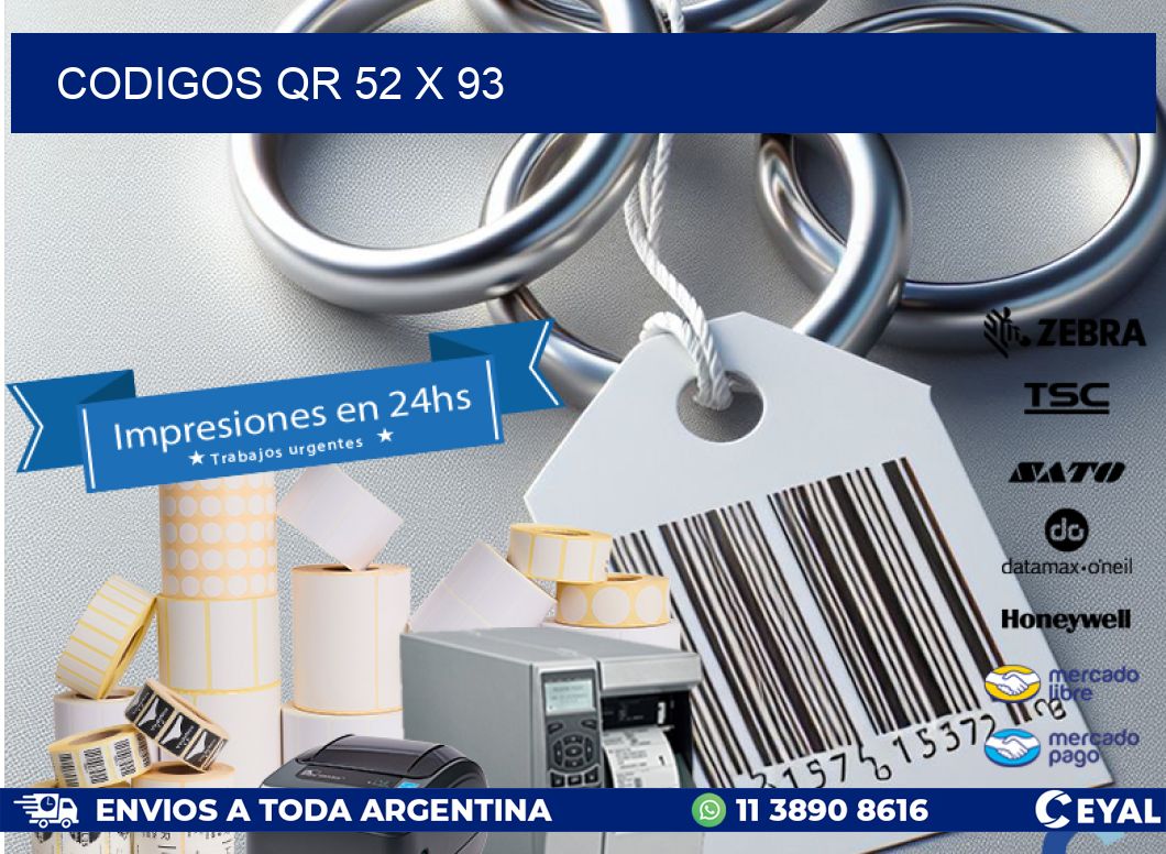 CODIGOS QR 52 x 93