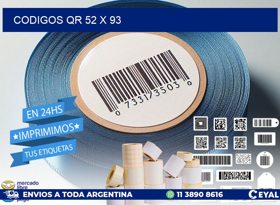 CODIGOS QR 52 x 93