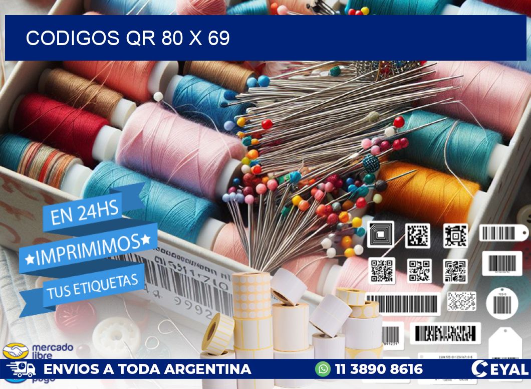 CODIGOS QR 80 x 69