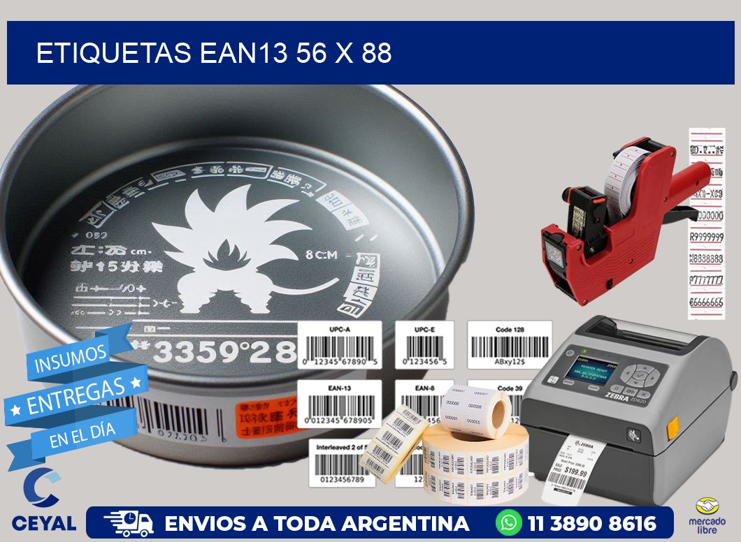 ETIQUETAS EAN13 56 x 88