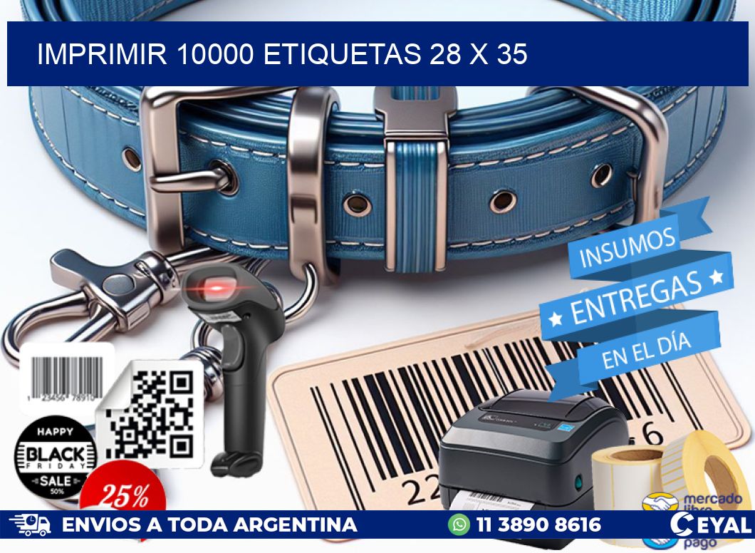 IMPRIMIR 10000 ETIQUETAS 28 x 35