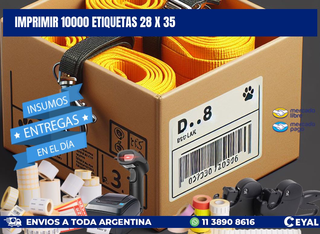 IMPRIMIR 10000 ETIQUETAS 28 x 35
