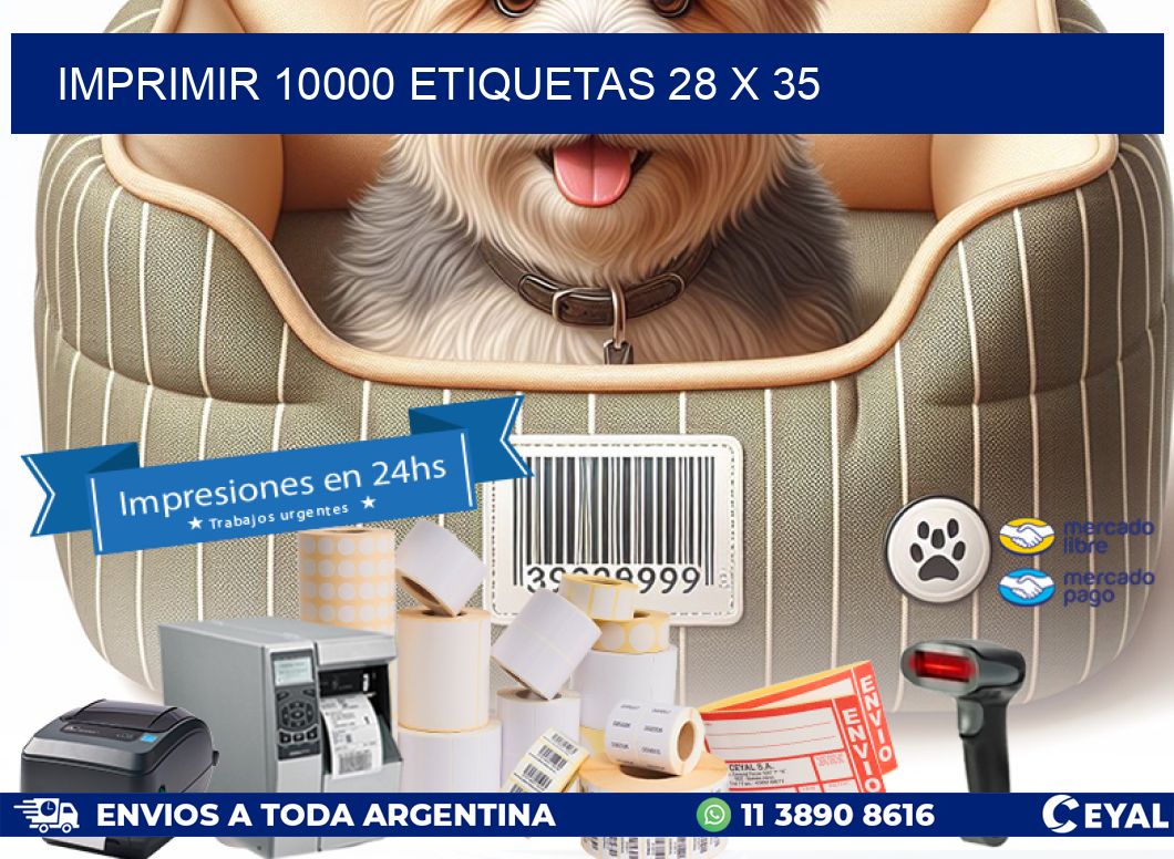 IMPRIMIR 10000 ETIQUETAS 28 x 35