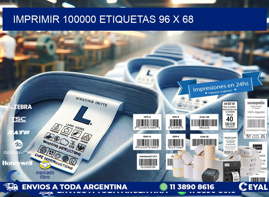 IMPRIMIR 100000 ETIQUETAS 96 x 68