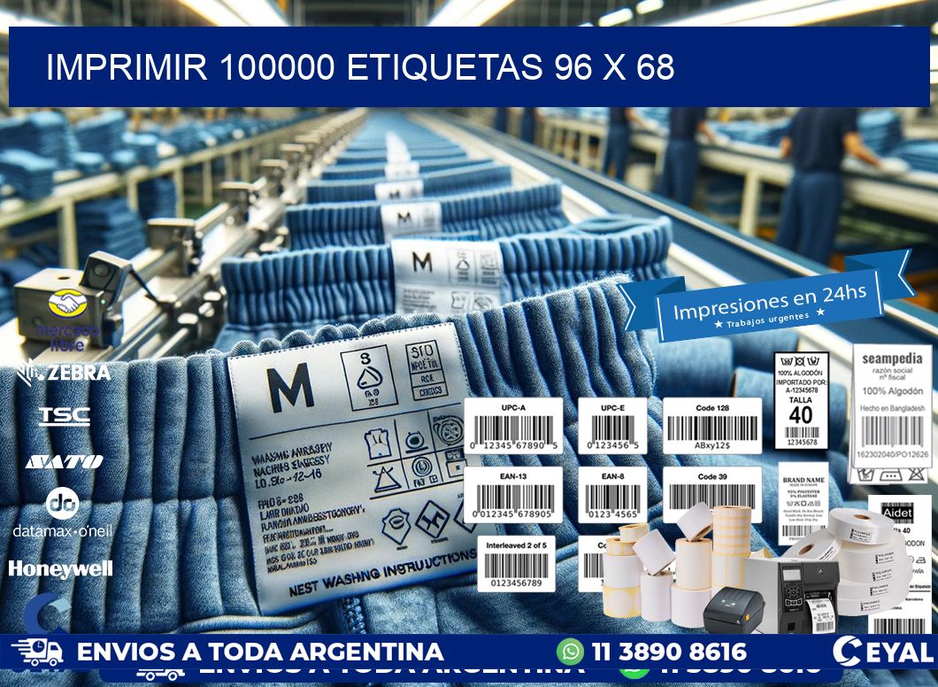 IMPRIMIR 100000 ETIQUETAS 96 x 68