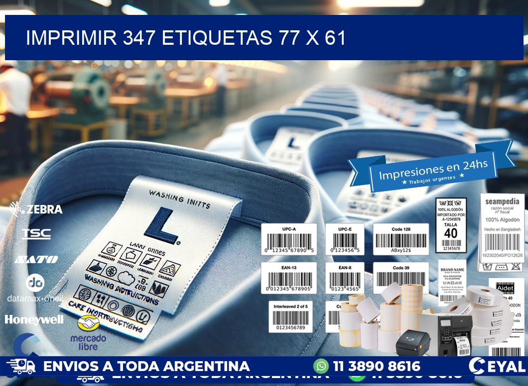 IMPRIMIR 347 ETIQUETAS 77 x 61