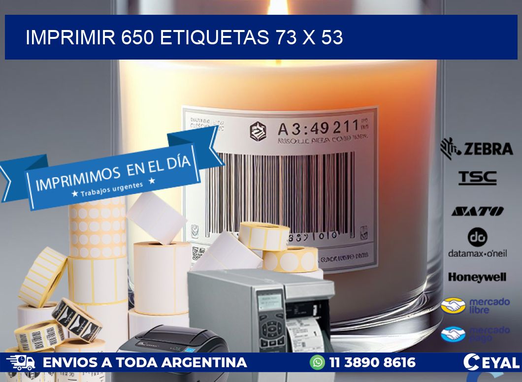 IMPRIMIR 650 ETIQUETAS 73 x 53