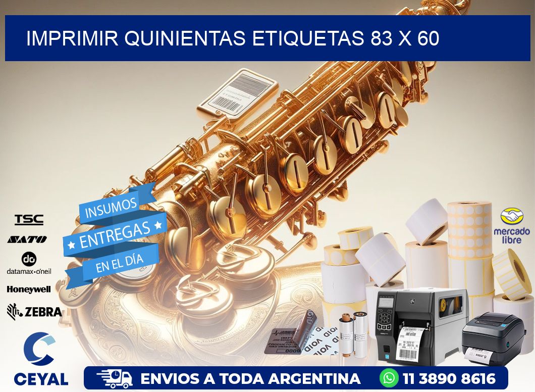 IMPRIMIR QUINIENTAS ETIQUETAS 83 x 60