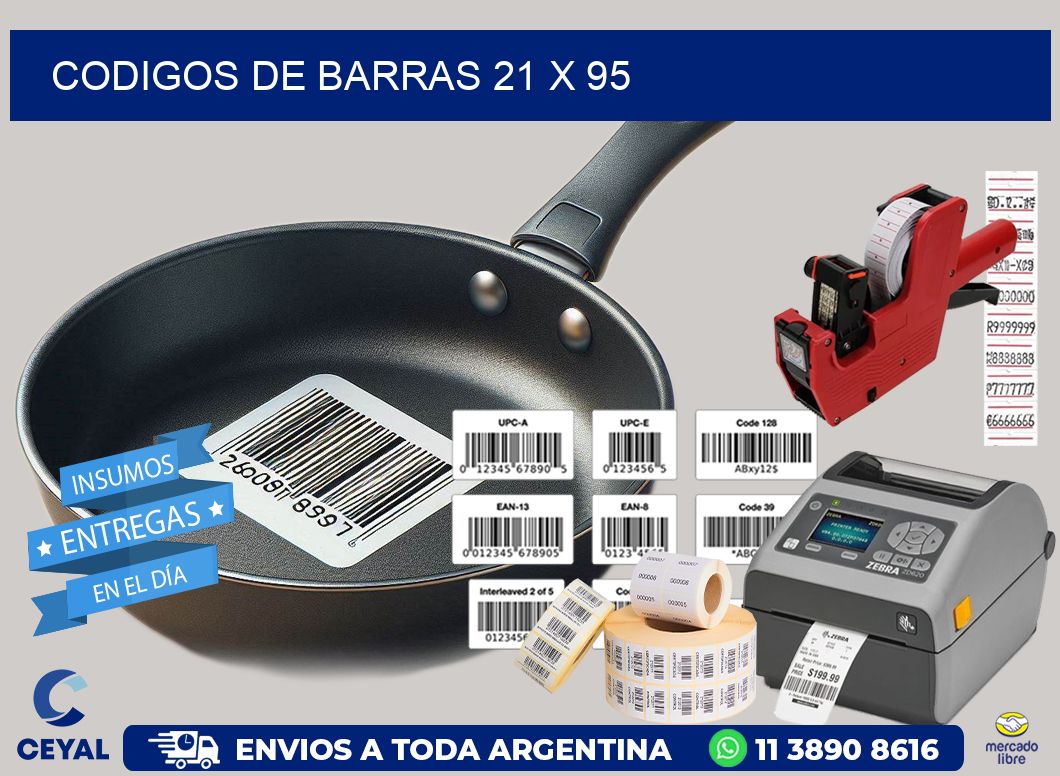codigos de barras 21 x 95