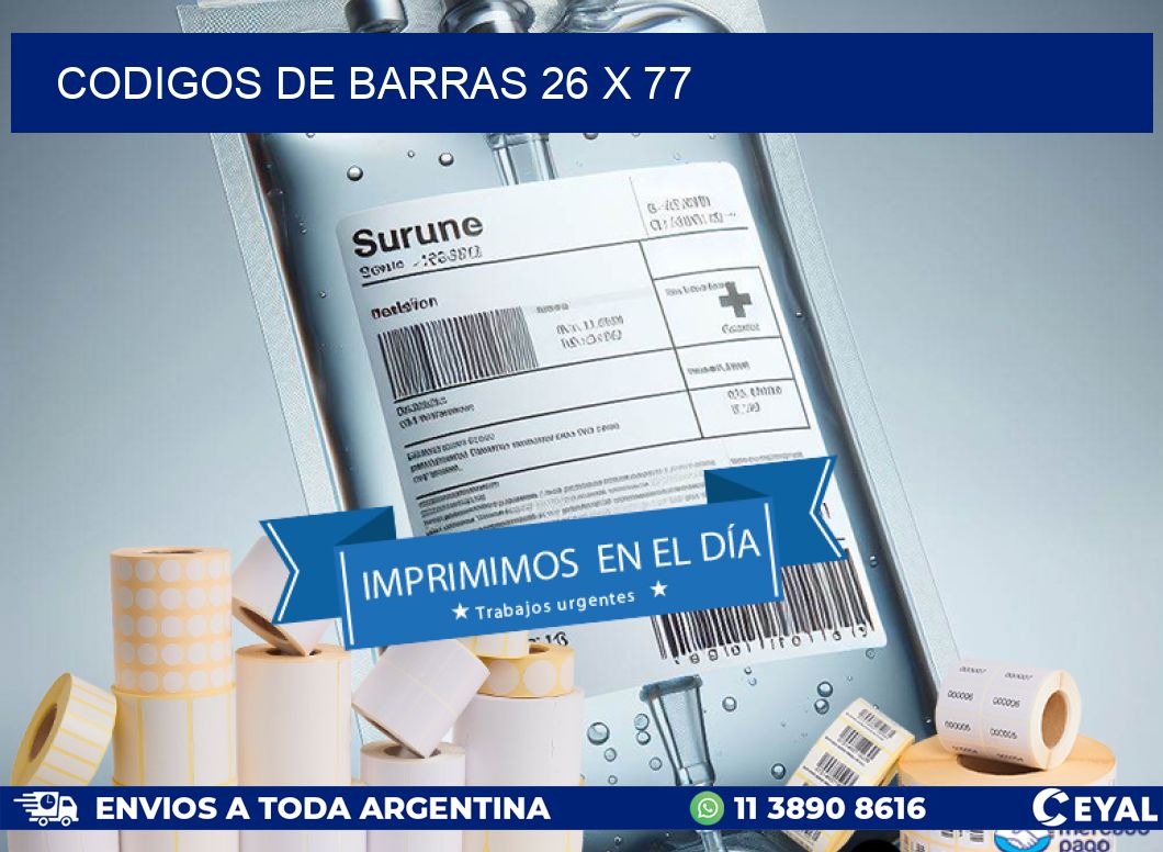 codigos de barras 26 x 77