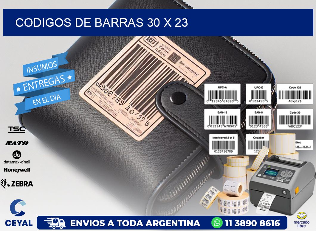codigos de barras 30 x 23