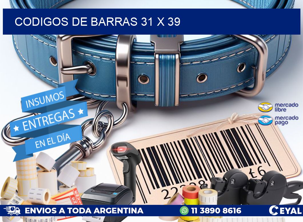 codigos de barras 31 x 39