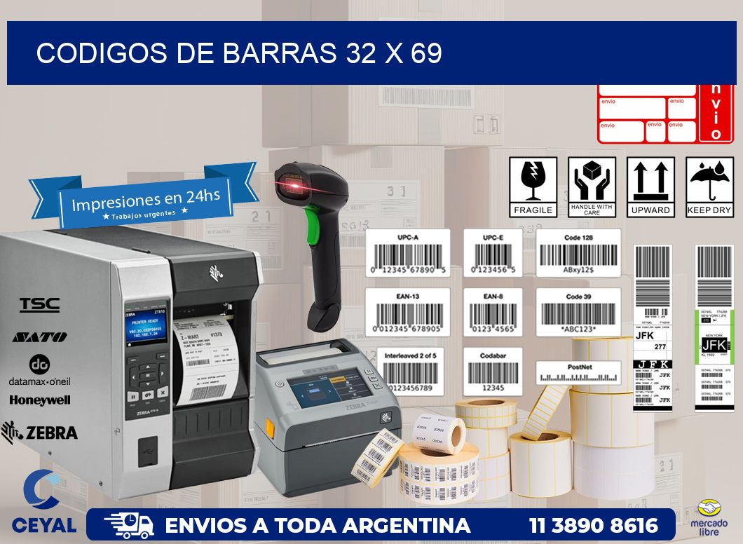 codigos de barras 32 x 69