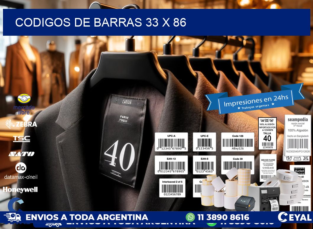 codigos de barras 33 x 86