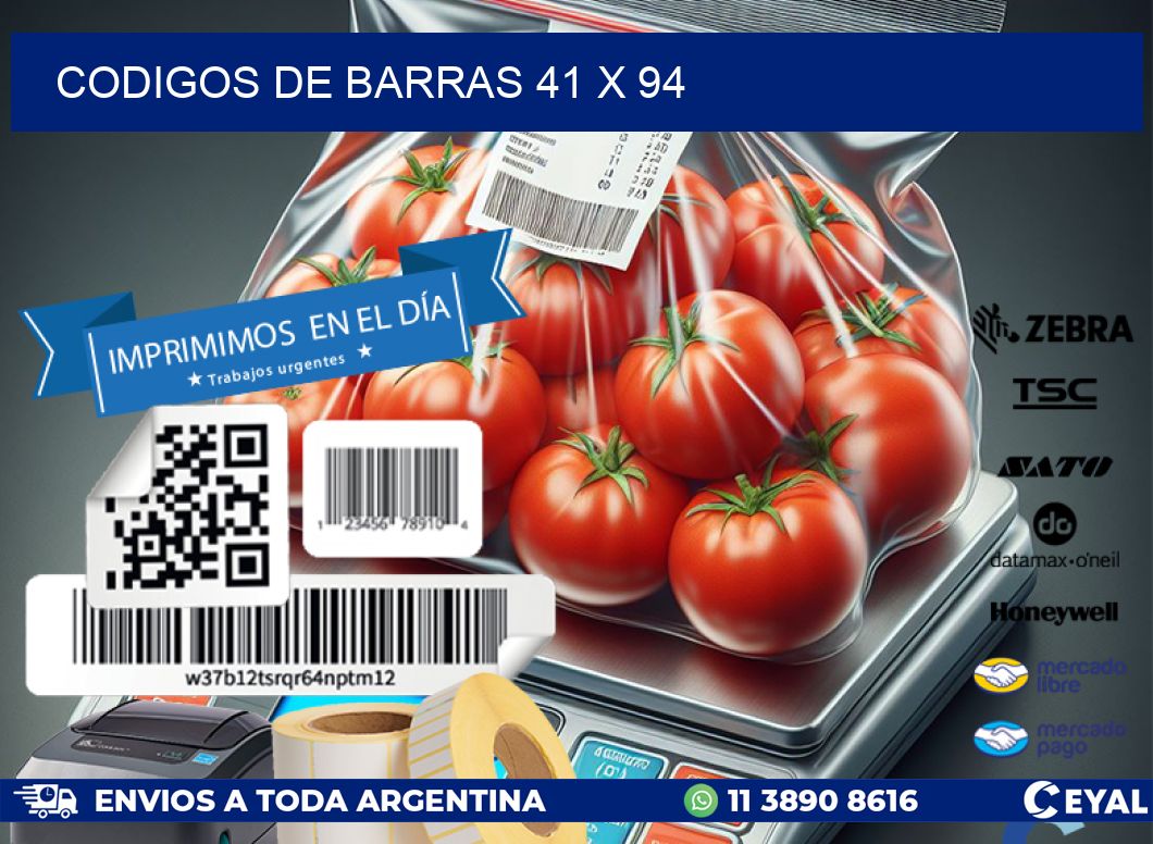 codigos de barras 41 x 94