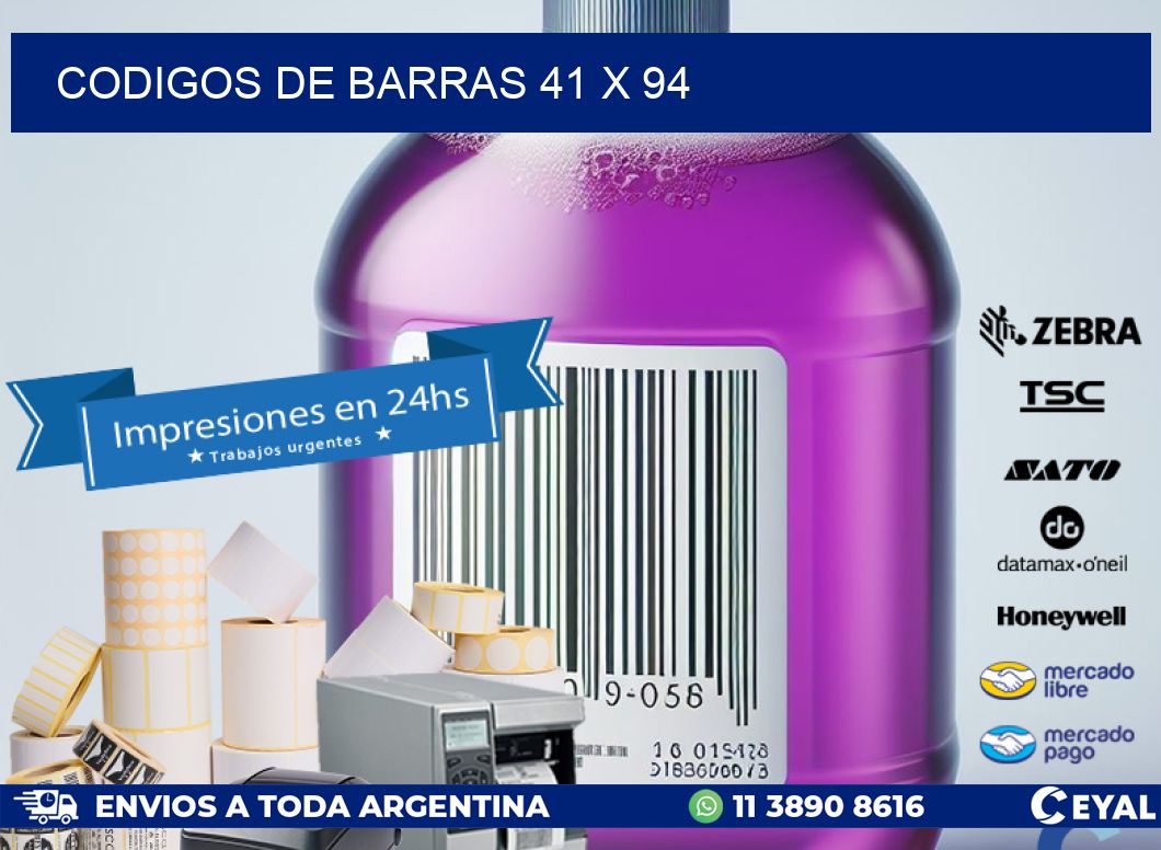 codigos de barras 41 x 94