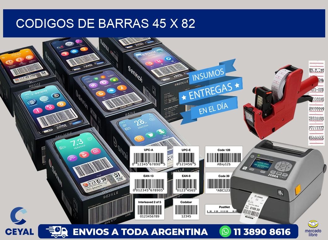 codigos de barras 45 x 82