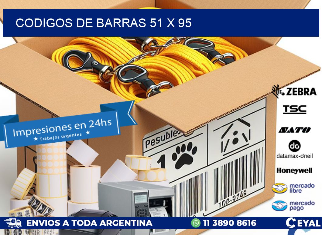 codigos de barras 51 x 95