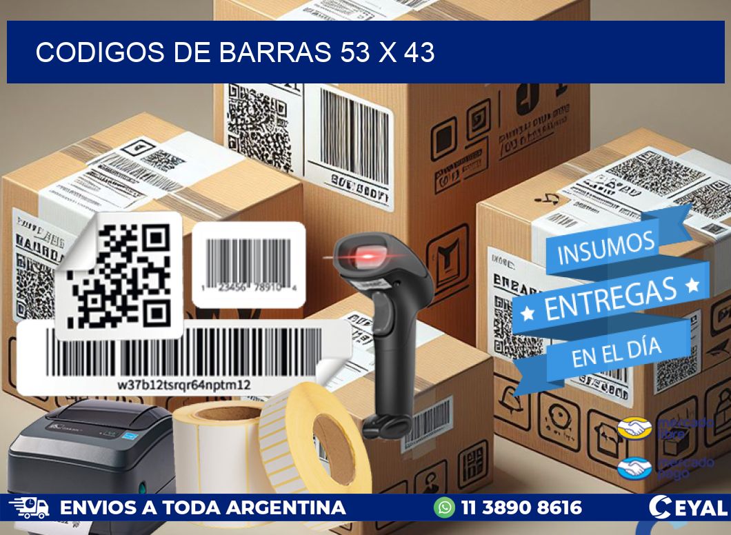 codigos de barras 53 x 43