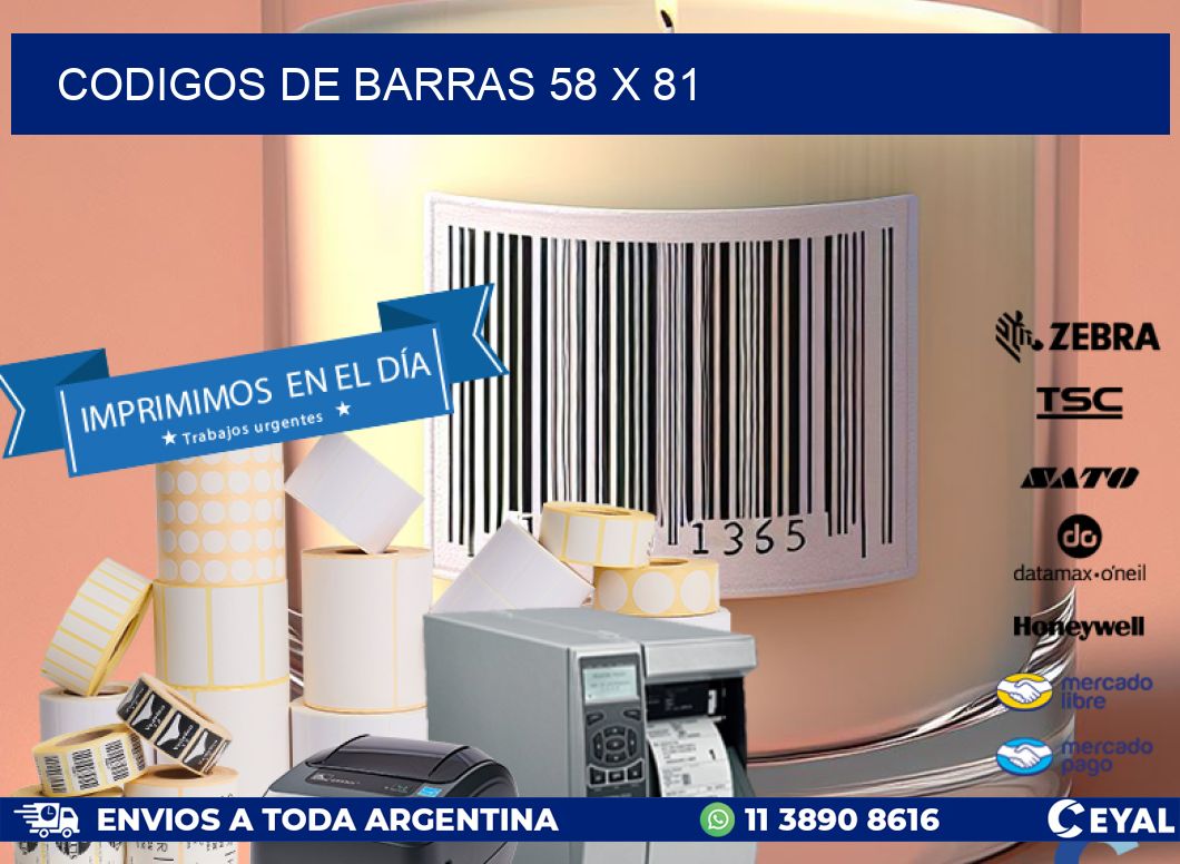 codigos de barras 58 x 81