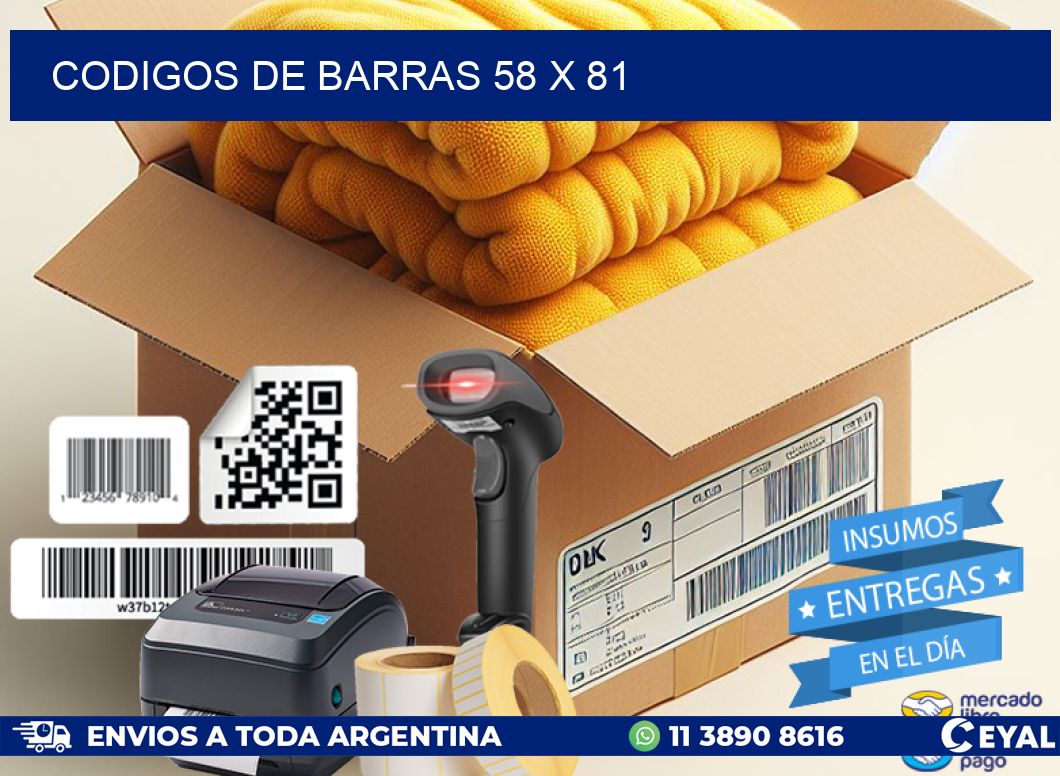 codigos de barras 58 x 81