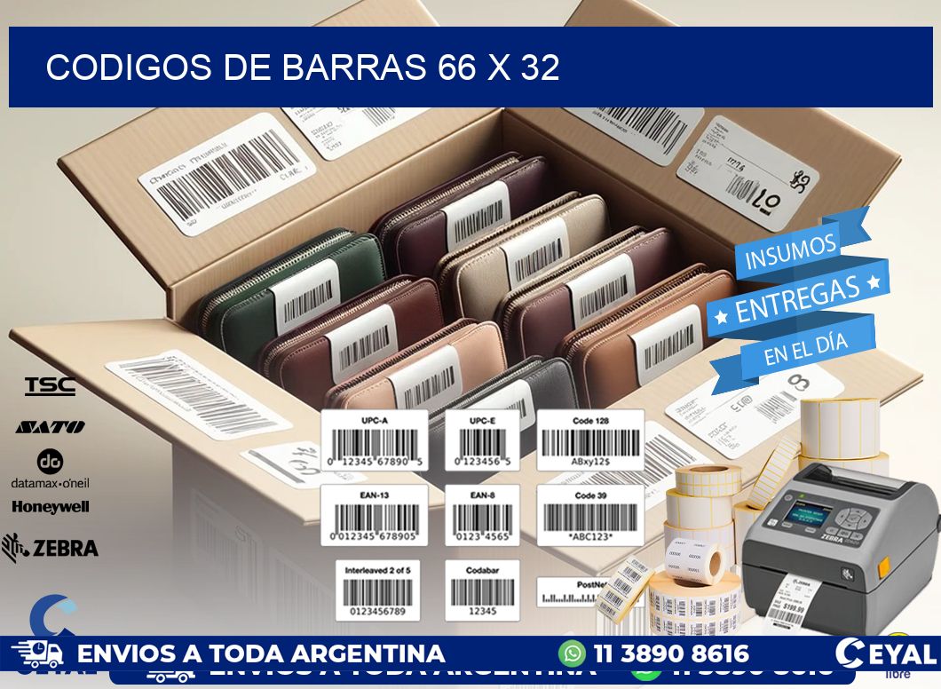 codigos de barras 66 x 32